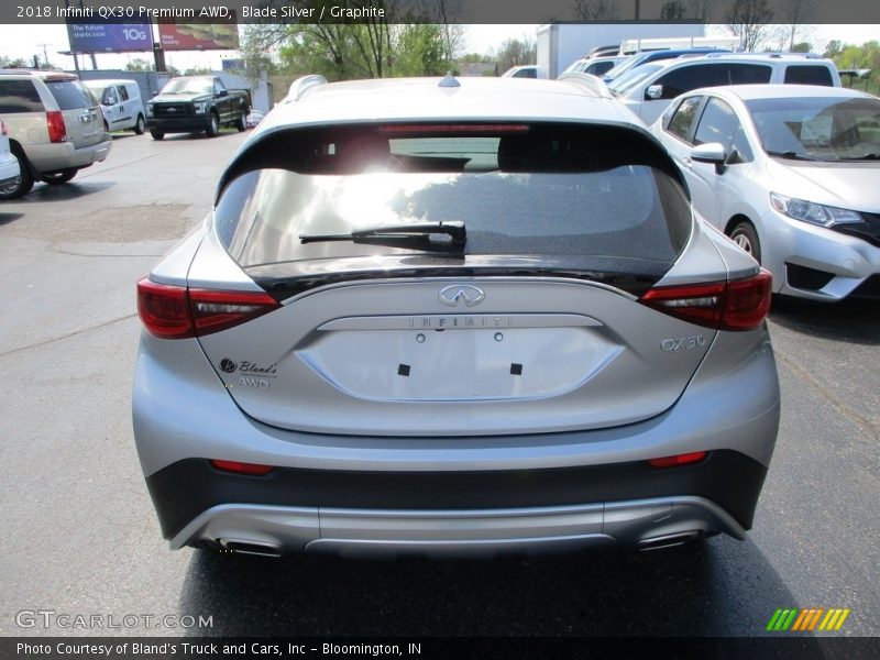 Blade Silver / Graphite 2018 Infiniti QX30 Premium AWD