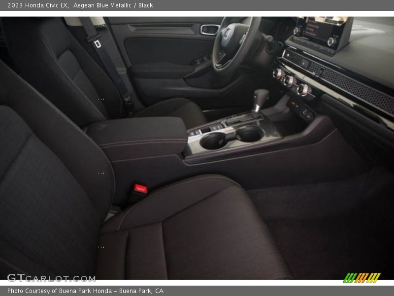 Aegean Blue Metallic / Black 2023 Honda Civic LX