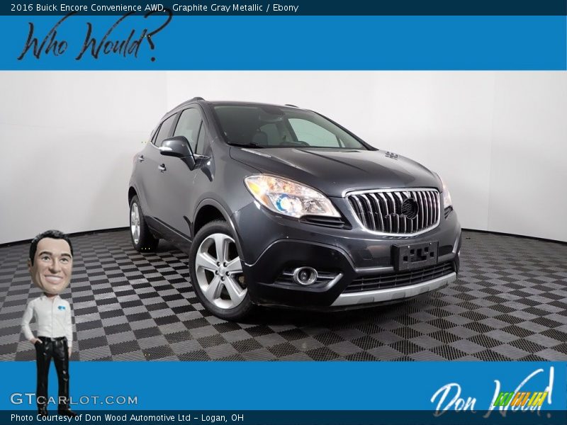 Graphite Gray Metallic / Ebony 2016 Buick Encore Convenience AWD