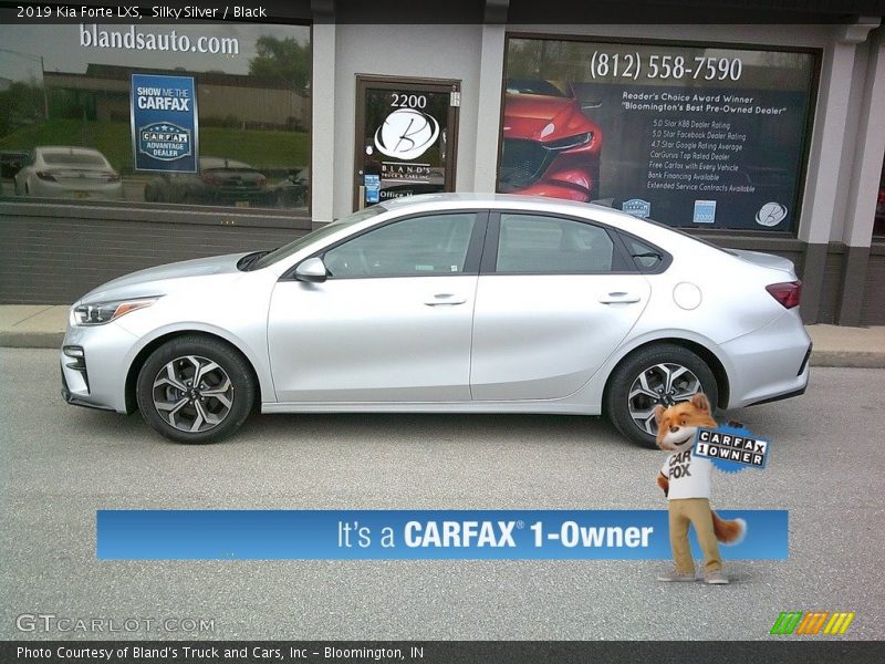 Silky Silver / Black 2019 Kia Forte LXS