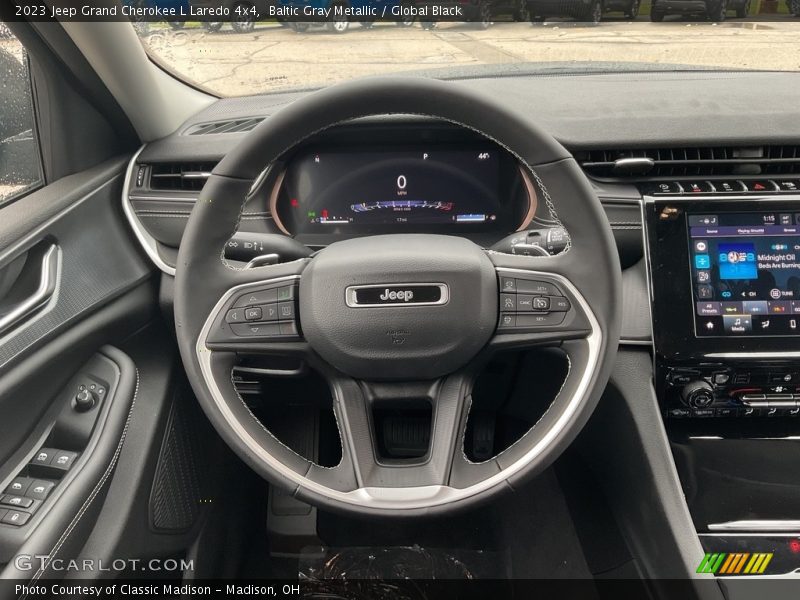 Baltic Gray Metallic / Global Black 2023 Jeep Grand Cherokee L Laredo 4x4