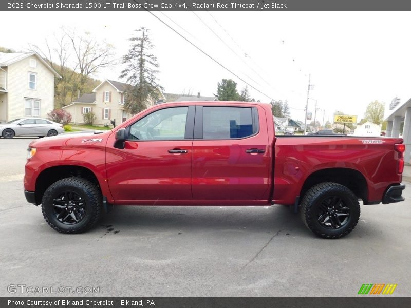 Radiant Red Tintcoat / Jet Black 2023 Chevrolet Silverado 1500 LT Trail Boss Crew Cab 4x4