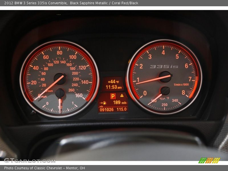  2012 3 Series 335is Convertible 335is Convertible Gauges