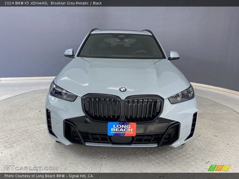 Brooklyn Grey Metallic / Black 2024 BMW X5 xDrive40i
