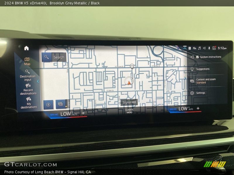 Navigation of 2024 X5 xDrive40i