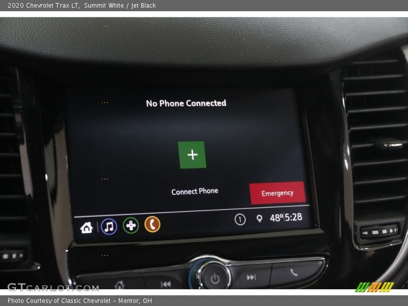 Summit White / Jet Black 2020 Chevrolet Trax LT