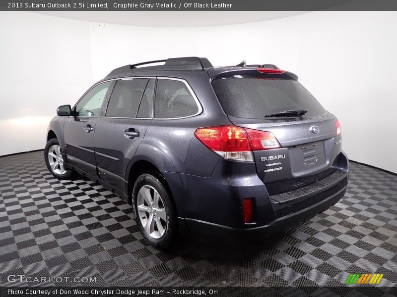 Graphite Gray Metallic / Off Black Leather 2013 Subaru Outback 2.5i Limited