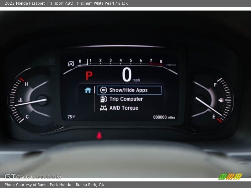 Platinum White Pearl / Black 2023 Honda Passport Trailsport AWD
