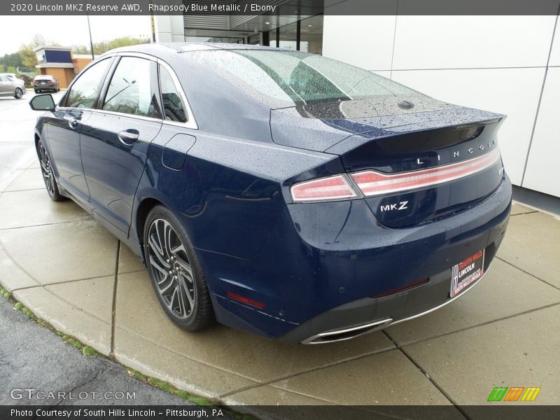 Rhapsody Blue Metallic / Ebony 2020 Lincoln MKZ Reserve AWD