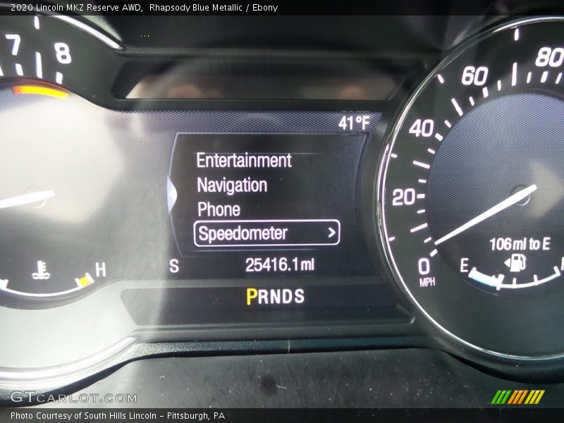 Rhapsody Blue Metallic / Ebony 2020 Lincoln MKZ Reserve AWD