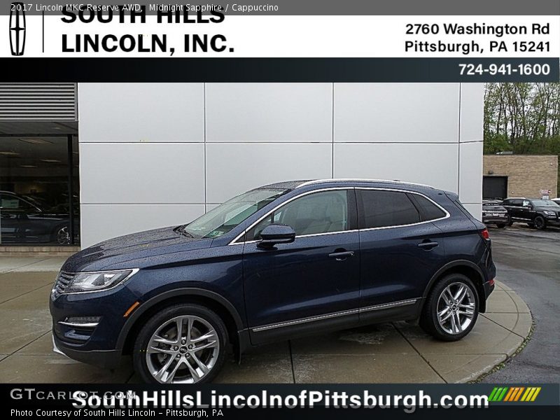 Midnight Sapphire / Cappuccino 2017 Lincoln MKC Reserve AWD