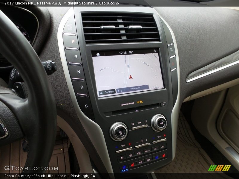Midnight Sapphire / Cappuccino 2017 Lincoln MKC Reserve AWD