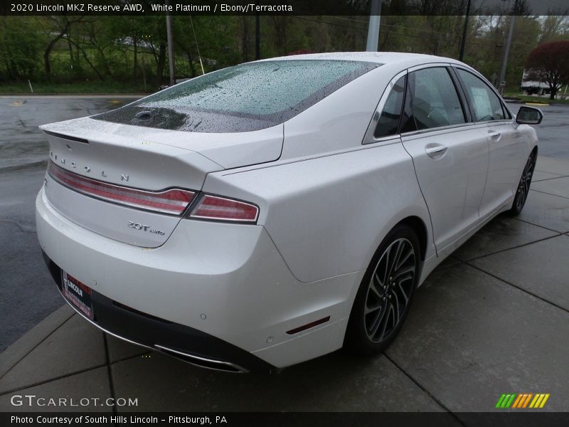 White Platinum / Ebony/Terracotta 2020 Lincoln MKZ Reserve AWD
