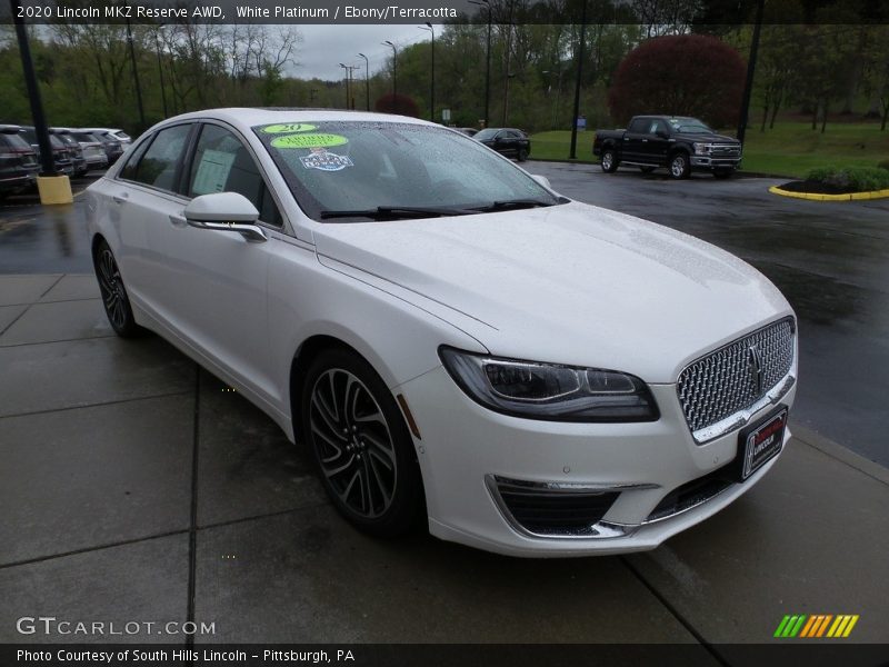White Platinum / Ebony/Terracotta 2020 Lincoln MKZ Reserve AWD