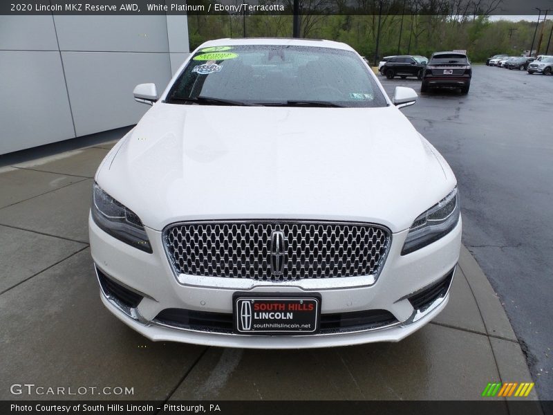 White Platinum / Ebony/Terracotta 2020 Lincoln MKZ Reserve AWD