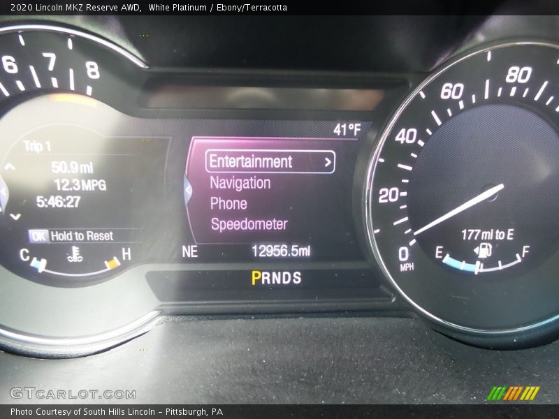 White Platinum / Ebony/Terracotta 2020 Lincoln MKZ Reserve AWD