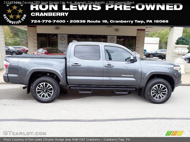 Magnetic Gray Metallic / TRD Cement/Black 2021 Toyota Tacoma TRD Sport Double Cab 4x4