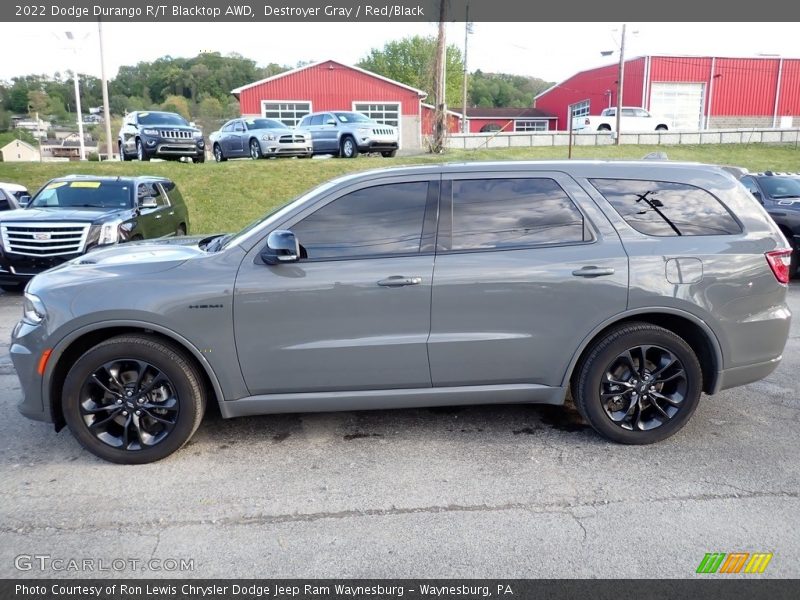 Destroyer Gray / Red/Black 2022 Dodge Durango R/T Blacktop AWD