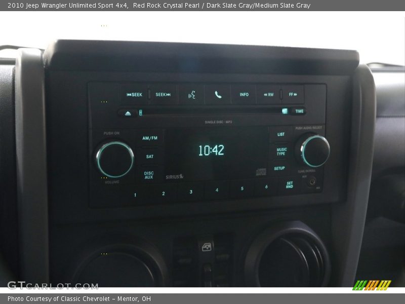 Red Rock Crystal Pearl / Dark Slate Gray/Medium Slate Gray 2010 Jeep Wrangler Unlimited Sport 4x4