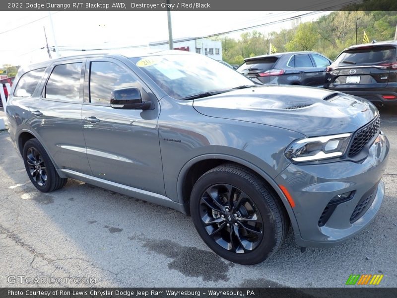 Destroyer Gray / Red/Black 2022 Dodge Durango R/T Blacktop AWD