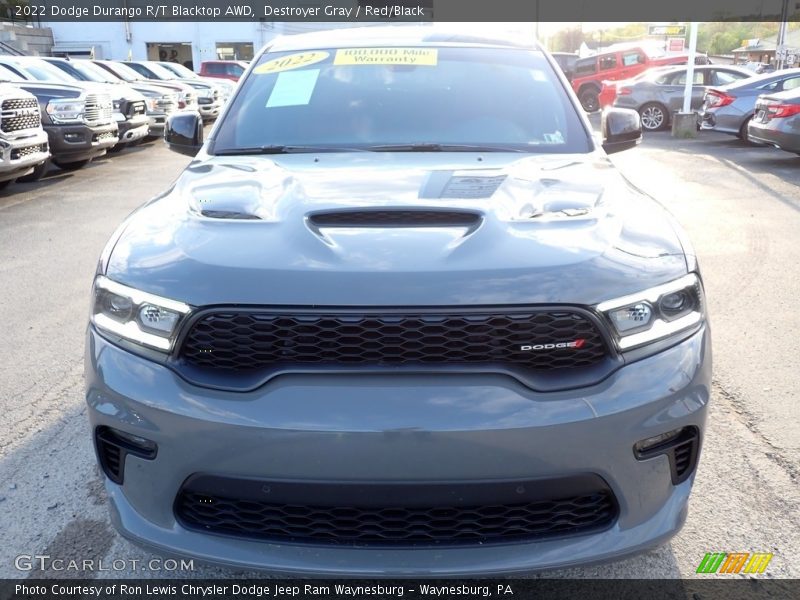 Destroyer Gray / Red/Black 2022 Dodge Durango R/T Blacktop AWD