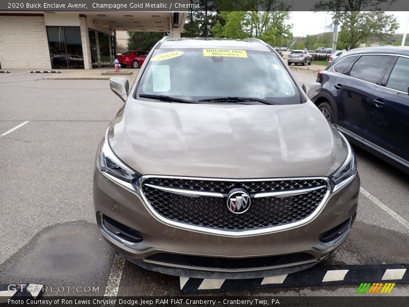 Champagne Gold Metallic / Chestnut 2020 Buick Enclave Avenir