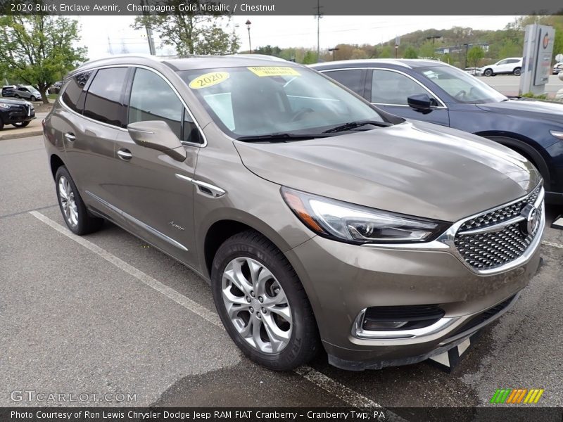 Champagne Gold Metallic / Chestnut 2020 Buick Enclave Avenir