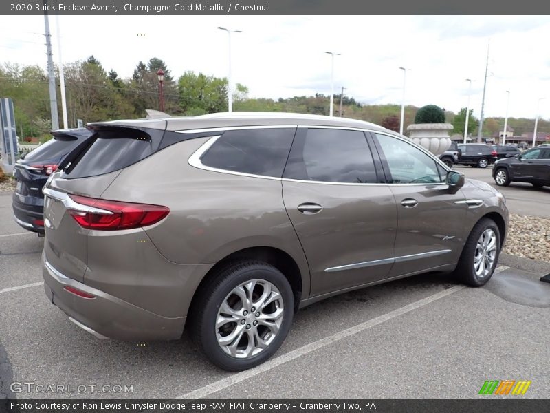 Champagne Gold Metallic / Chestnut 2020 Buick Enclave Avenir