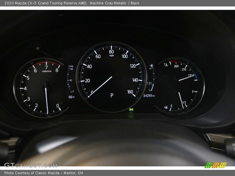 Machine Gray Metallic / Black 2020 Mazda CX-5 Grand Touring Reserve AWD