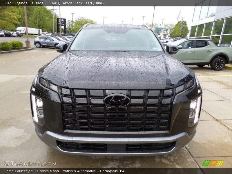 Abyss Black Pearl / Black 2023 Hyundai Palisade SEL AWD