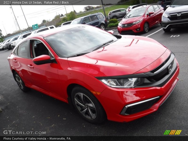 Rallye Red / Black 2020 Honda Civic LX Sedan