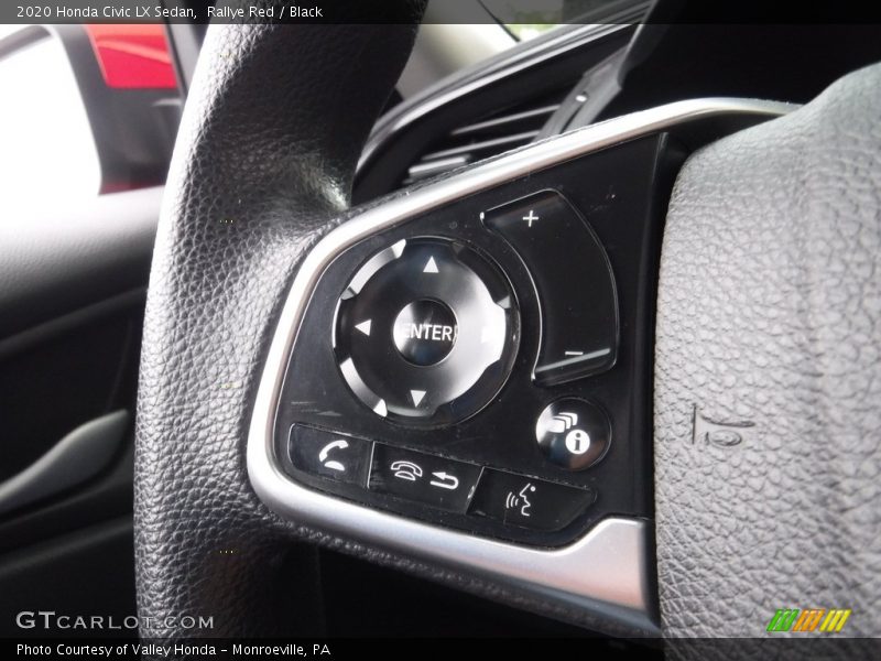 Rallye Red / Black 2020 Honda Civic LX Sedan