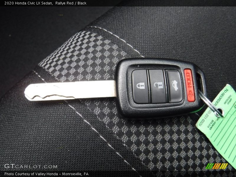 Rallye Red / Black 2020 Honda Civic LX Sedan