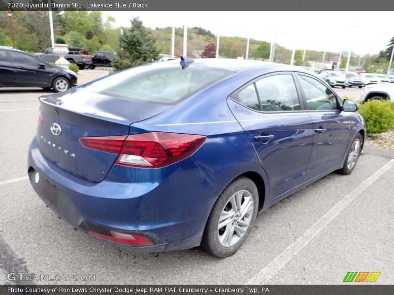 Lakeside Blue / Black 2020 Hyundai Elantra SEL