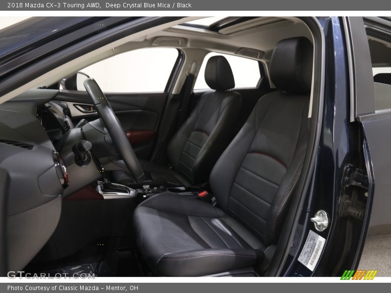Deep Crystal Blue Mica / Black 2018 Mazda CX-3 Touring AWD