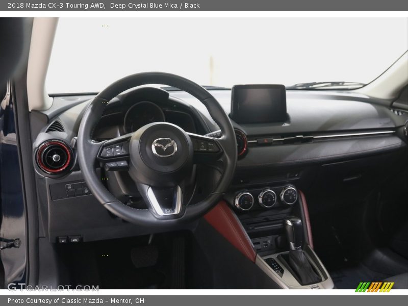 Deep Crystal Blue Mica / Black 2018 Mazda CX-3 Touring AWD