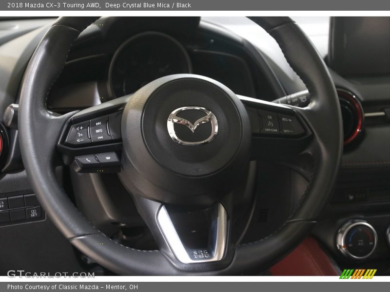 Deep Crystal Blue Mica / Black 2018 Mazda CX-3 Touring AWD