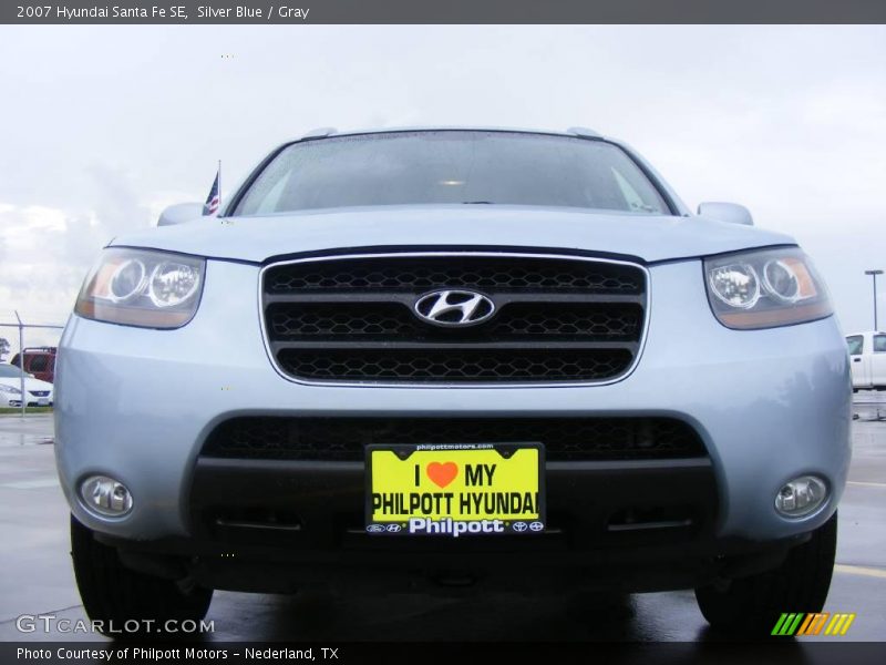 Silver Blue / Gray 2007 Hyundai Santa Fe SE