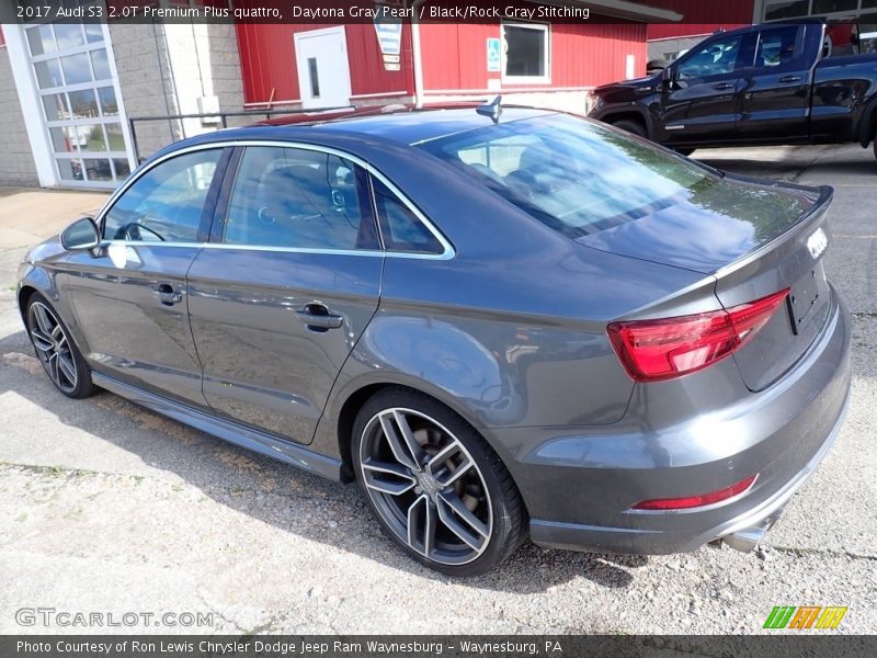 Daytona Gray Pearl / Black/Rock Gray Stitching 2017 Audi S3 2.0T Premium Plus quattro