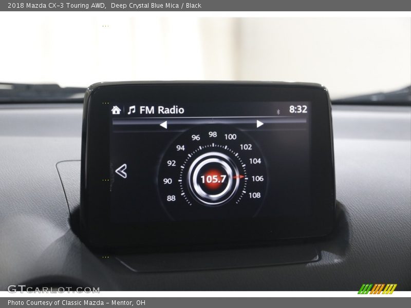 Deep Crystal Blue Mica / Black 2018 Mazda CX-3 Touring AWD