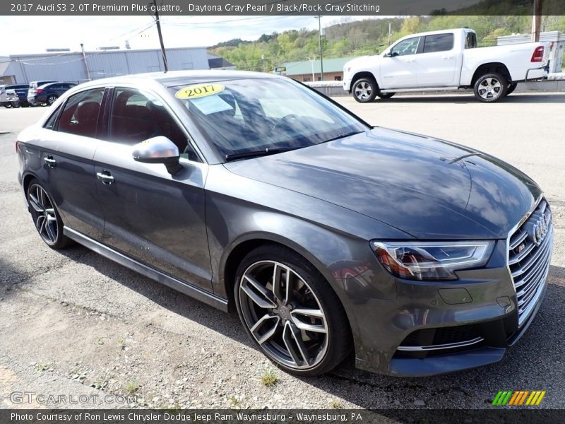 Daytona Gray Pearl / Black/Rock Gray Stitching 2017 Audi S3 2.0T Premium Plus quattro