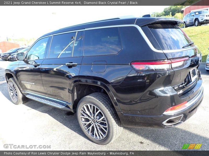 Diamond Black Crystal Pearl / Black 2021 Jeep Grand Cherokee L Summit Reserve 4x4