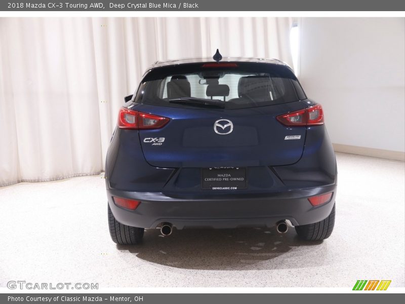 Deep Crystal Blue Mica / Black 2018 Mazda CX-3 Touring AWD