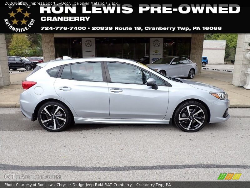 Ice Silver Metallic / Black 2020 Subaru Impreza Sport 5-Door