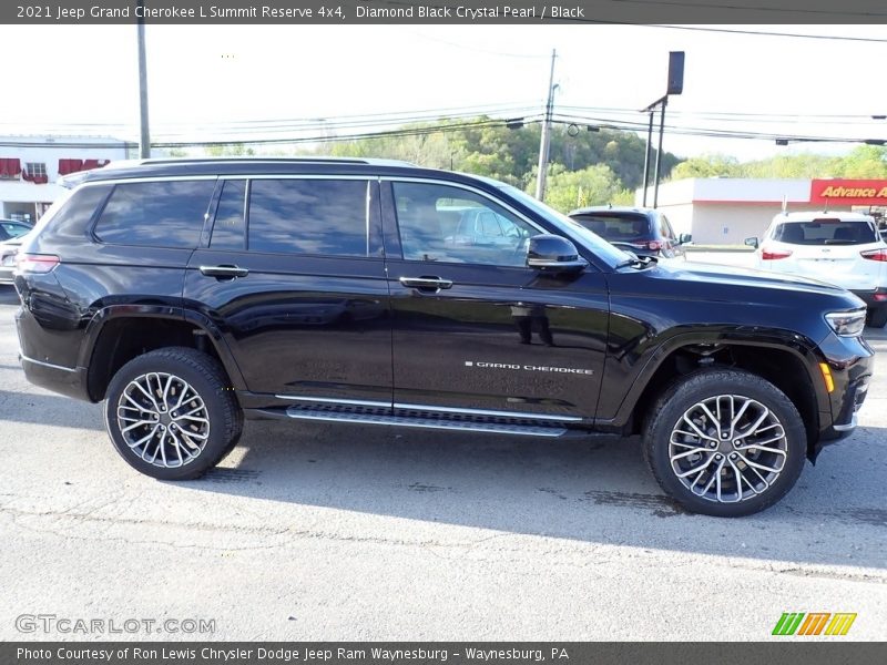 Diamond Black Crystal Pearl / Black 2021 Jeep Grand Cherokee L Summit Reserve 4x4