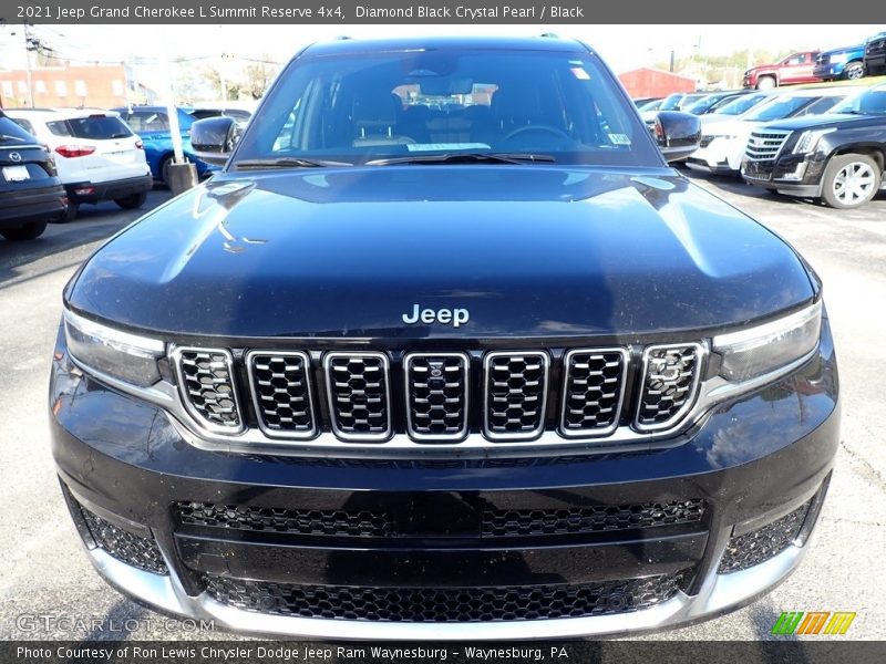 Diamond Black Crystal Pearl / Black 2021 Jeep Grand Cherokee L Summit Reserve 4x4