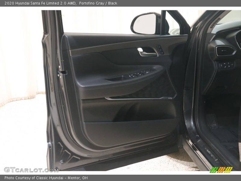Portofino Gray / Black 2020 Hyundai Santa Fe Limited 2.0 AWD