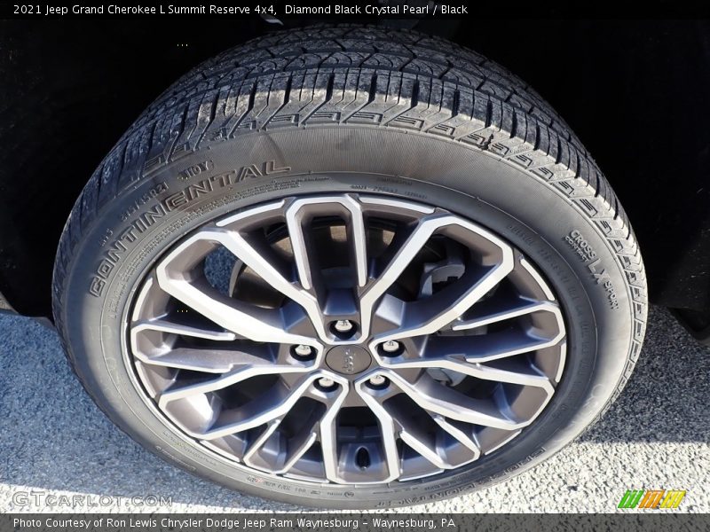 Diamond Black Crystal Pearl / Black 2021 Jeep Grand Cherokee L Summit Reserve 4x4