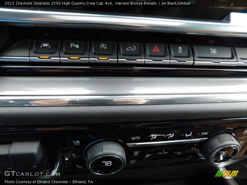 Controls of 2023 Silverado 1500 High Country Crew Cab 4x4