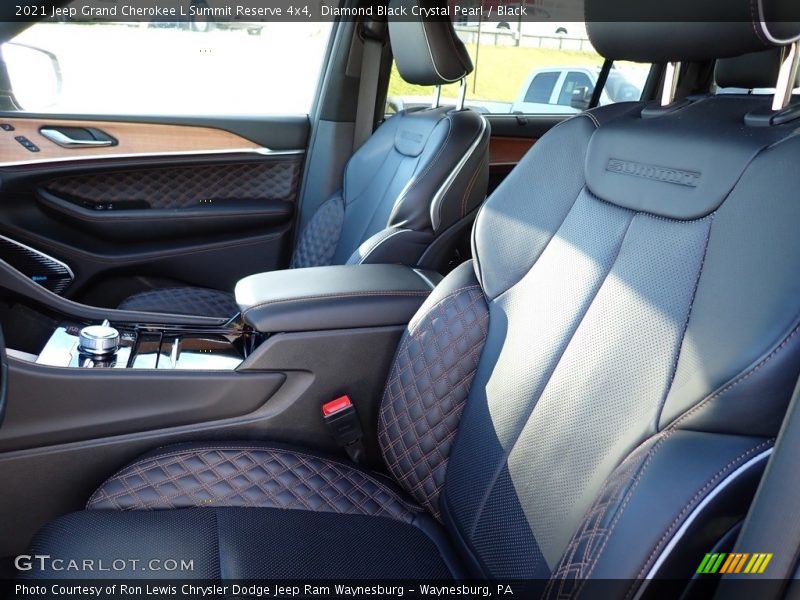 Diamond Black Crystal Pearl / Black 2021 Jeep Grand Cherokee L Summit Reserve 4x4